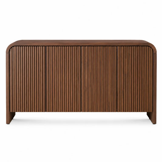 Credenza rettangolare in legno di noce